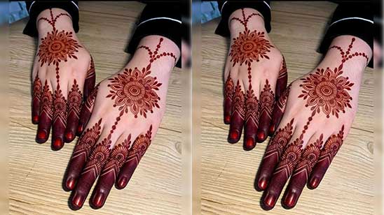 Pakistani Mehndi Designs Front Hand