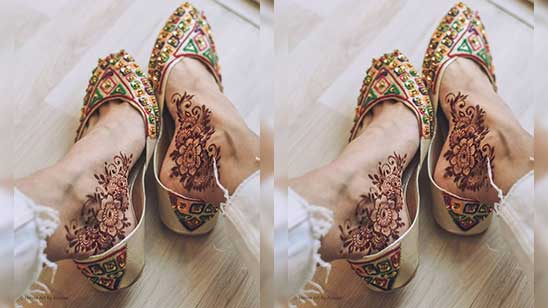 Simple Feet Henna Designs