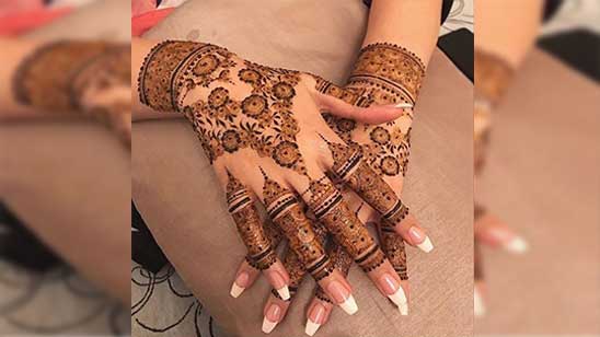 Simple Finger Henna Designs