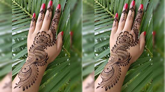 Simple Full Hand Mehndi Design Images