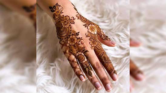 Simple Full Hand Mehndi Designs for Front Hands
