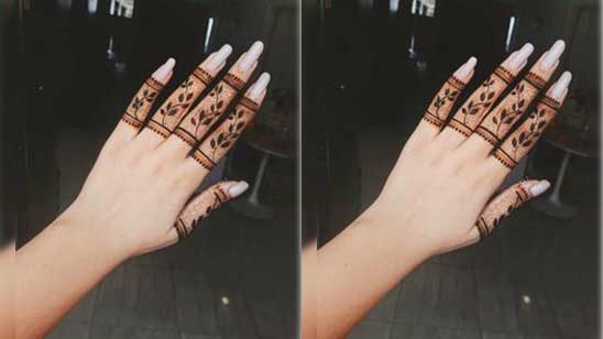 Simple and Easy Finger Mehndi Designs