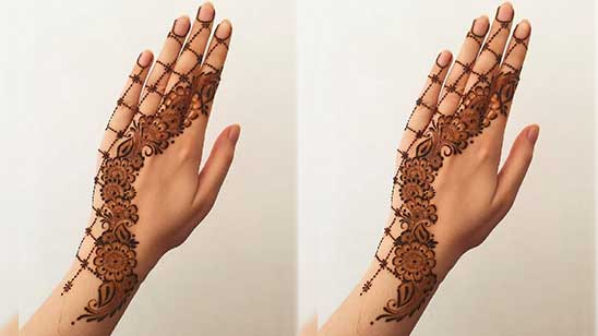 Stylish Mehndi Designs for Back Hand