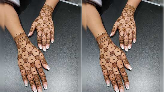 Stylish and Easy Mehndi Designs for Back Hand