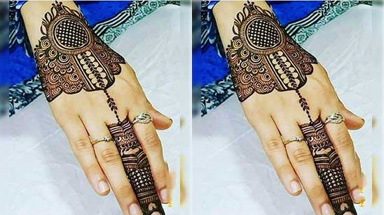 Unique Ring Finger Mehndi Design