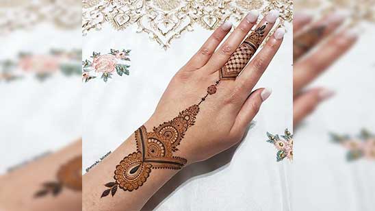 Easy Wedding Dulhan Mehndi Design