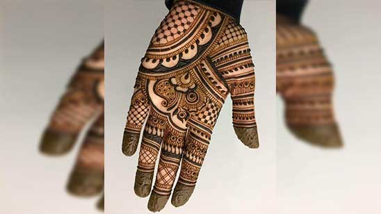 Full Hand Mehndi Design for Palm