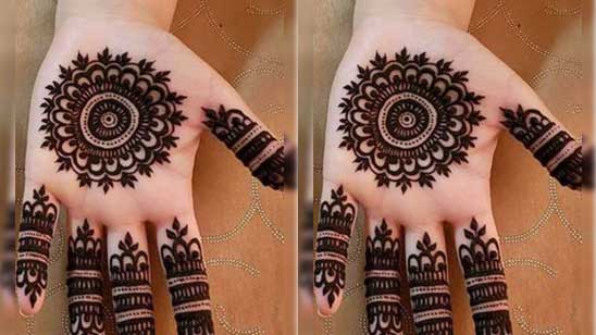 Full Palm Henna Designs