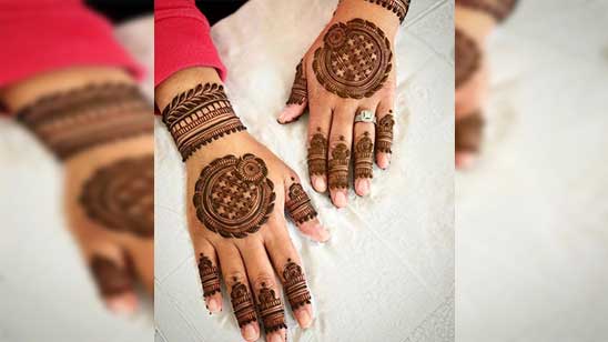 Images of Simple Round Mehndi Designs for Hands