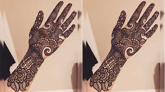 Latest Mehandi Designs for Marriage
