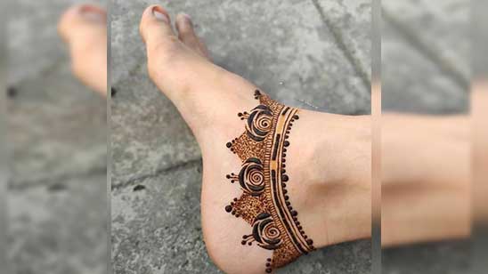 Mehndi Designs for Legs for Marriage