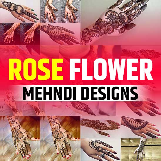 Rose Mehndi Design Image