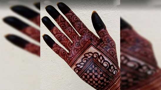 Rose Mehndi Design Simple Back Hand
