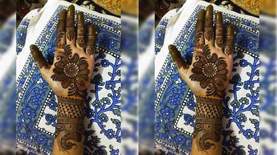 Round Mehndi Designs for Front Hand