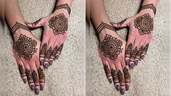 Round Mehndi Designs for Hands