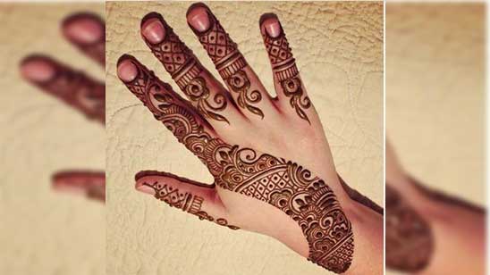 Simple Bail Mehndi Designs for Front Hand