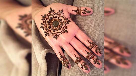 Simple Mehndi Designs for Hands Arabic