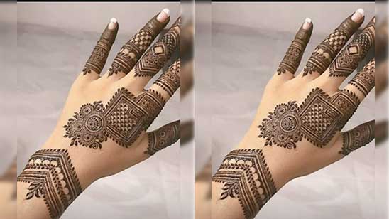 Simple Mehndi Designs for Hands Backside