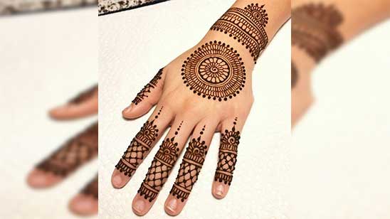 Simple Mehndi Designs for Kids Step by Step