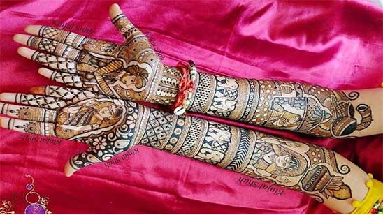 Simple Mehndi Designs for Marriage Function