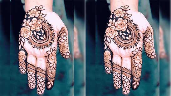 Simple Mehndi Designs for Palm Step by Step