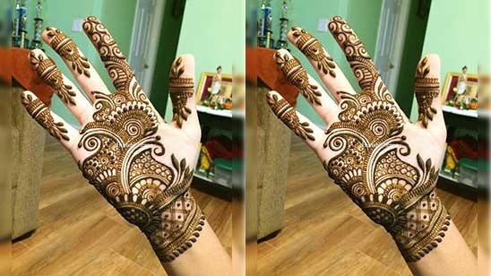 Small Mehndi Designs for Front Hands