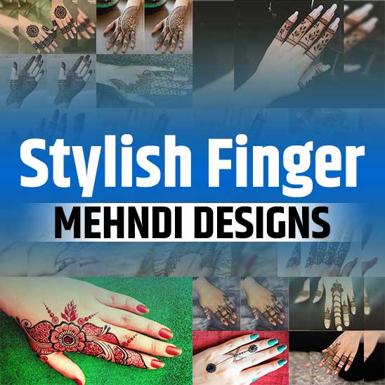 Stylish Finger Mehndi Design Image