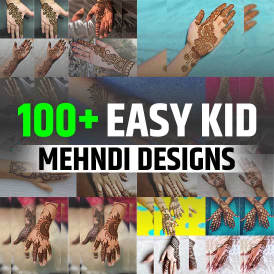 Simple Mehndi Designs for Kids Image