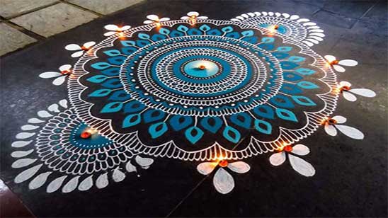 Big Diwali Rangoli Designs