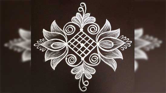 Big Free Hand Rangoli Designs for Competition