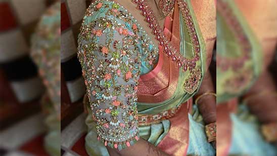 Bridal Aari Work Blouse Designs