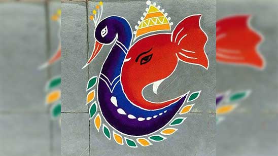 Color Rangoli Kolam Designs