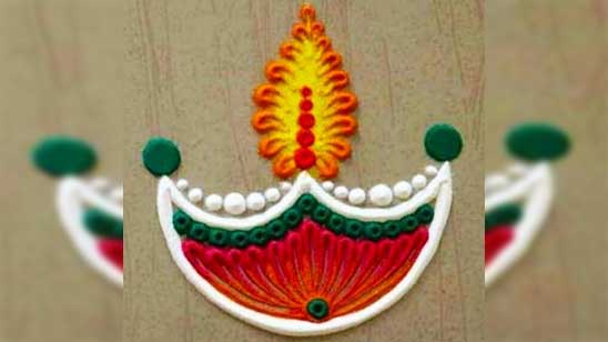 Easy Small Rangoli Designs for Diwali