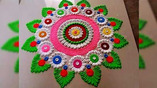 Easy Small Rangoli Designs for Diwali