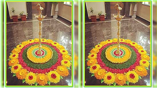 Flower Rangoli Kolam Images