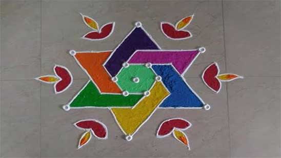 Free Hand Rangoli Designs for Competition