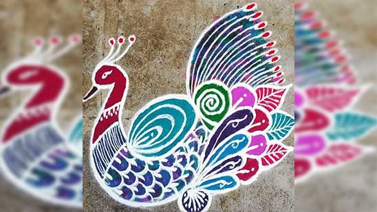 Freehand Diwali Rangoli Designs