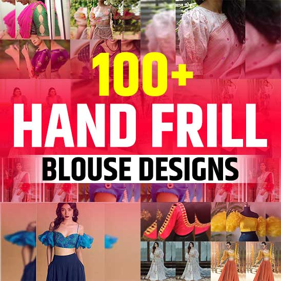 Hand Frill Blouse Design