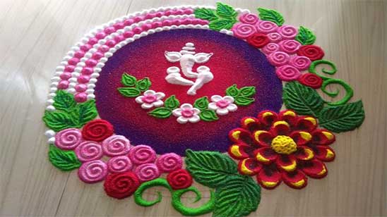 Kolam Rangoli Designs for Diwali