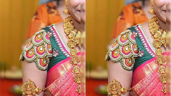 Maggam Work Blouse Designs for Bridal