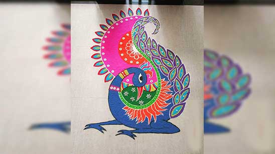 Ohp Sheet Rangoli Designs Peacock