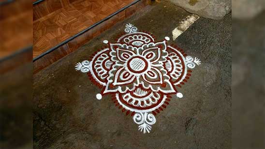 Peacock Rangoli Kolam Designs
