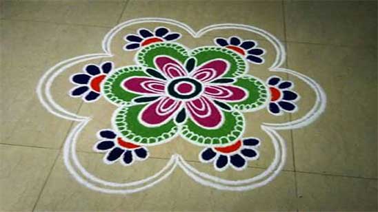 Puja Rangoli Designs