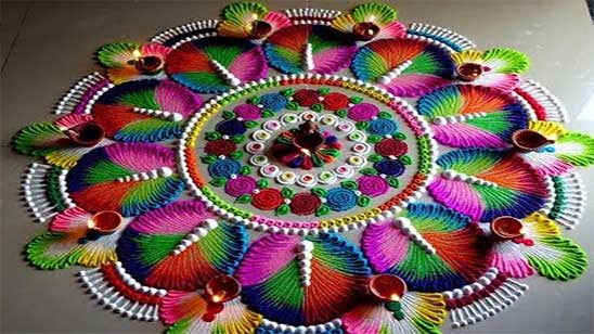 Rangoli Colour Kolam Designs