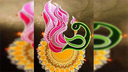 Rangoli Design for Diwali Easy and Simple