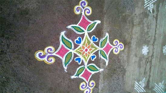 Rangoli Design for Puja