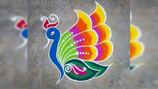 Rangoli Designs 2022 Peacock