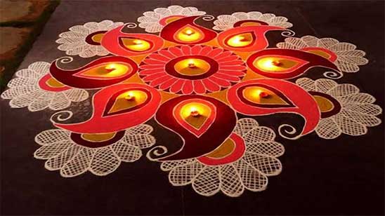 Rangoli for Diwali Easy