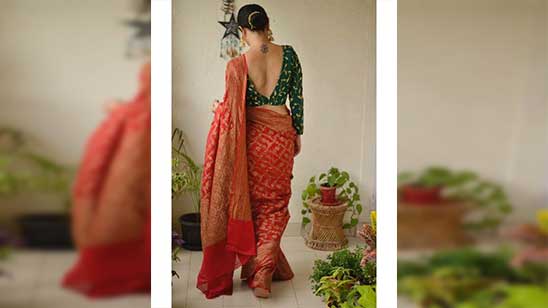 Silk Saree Classy Simple Blouse Designs
