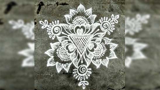 Simple Pookalam Designs for Home